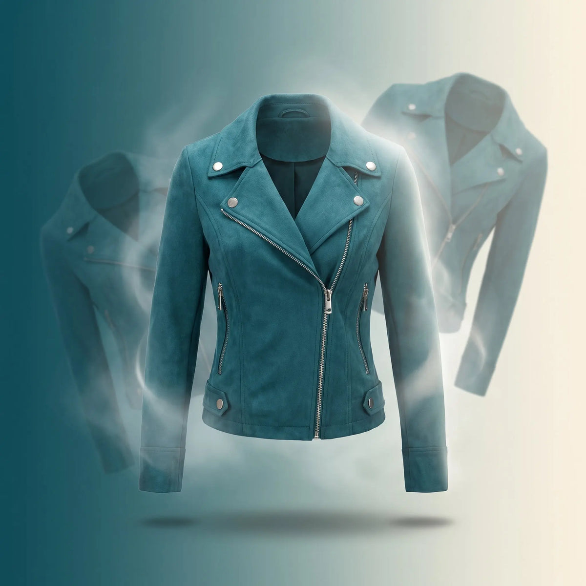 Zip-up Lapel Jacket With Pockets Ins Fashion Long Sleeve Short Tops Women's Clothing Velora