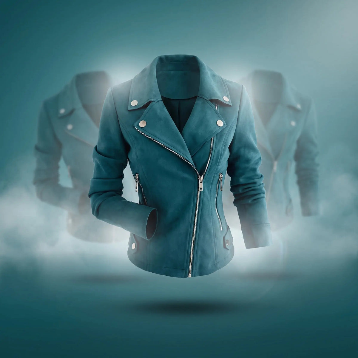 Zip-up Lapel Jacket With Pockets Ins Fashion Long Sleeve Short Tops Women's Clothing Velora